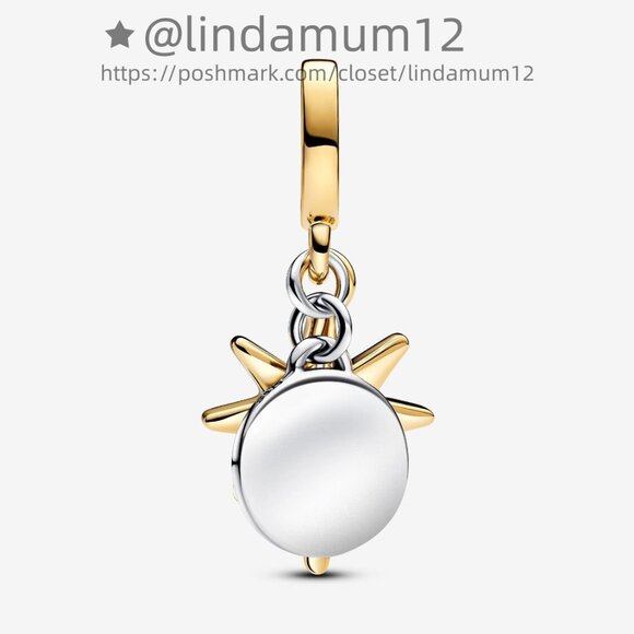 Pandora Engravable North Star Lab-grown Diamond Dangle Charm - Picture 3 of 7